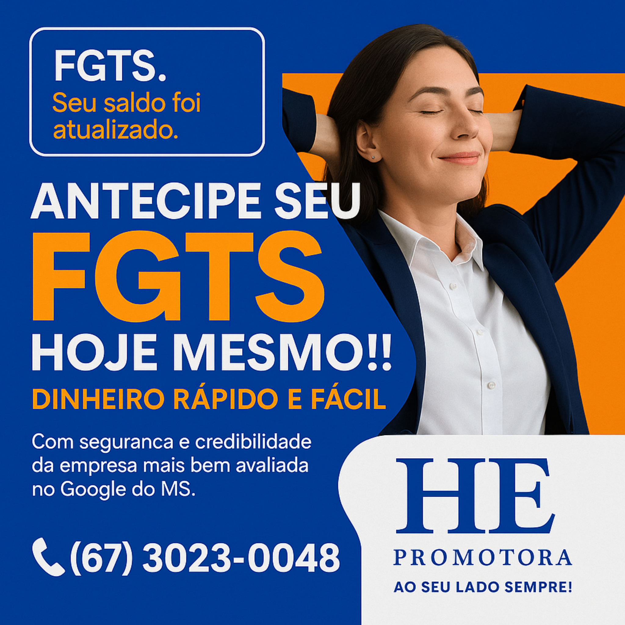 Antecipe seu FGTS hoje mesmo