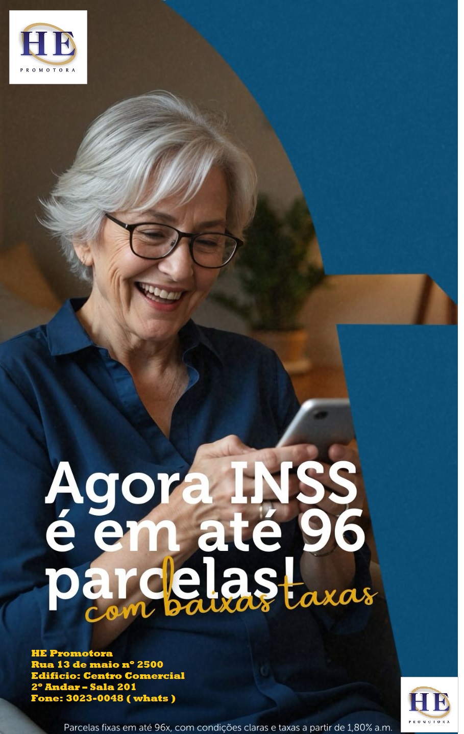 Consignado INSS até 96 parcelas